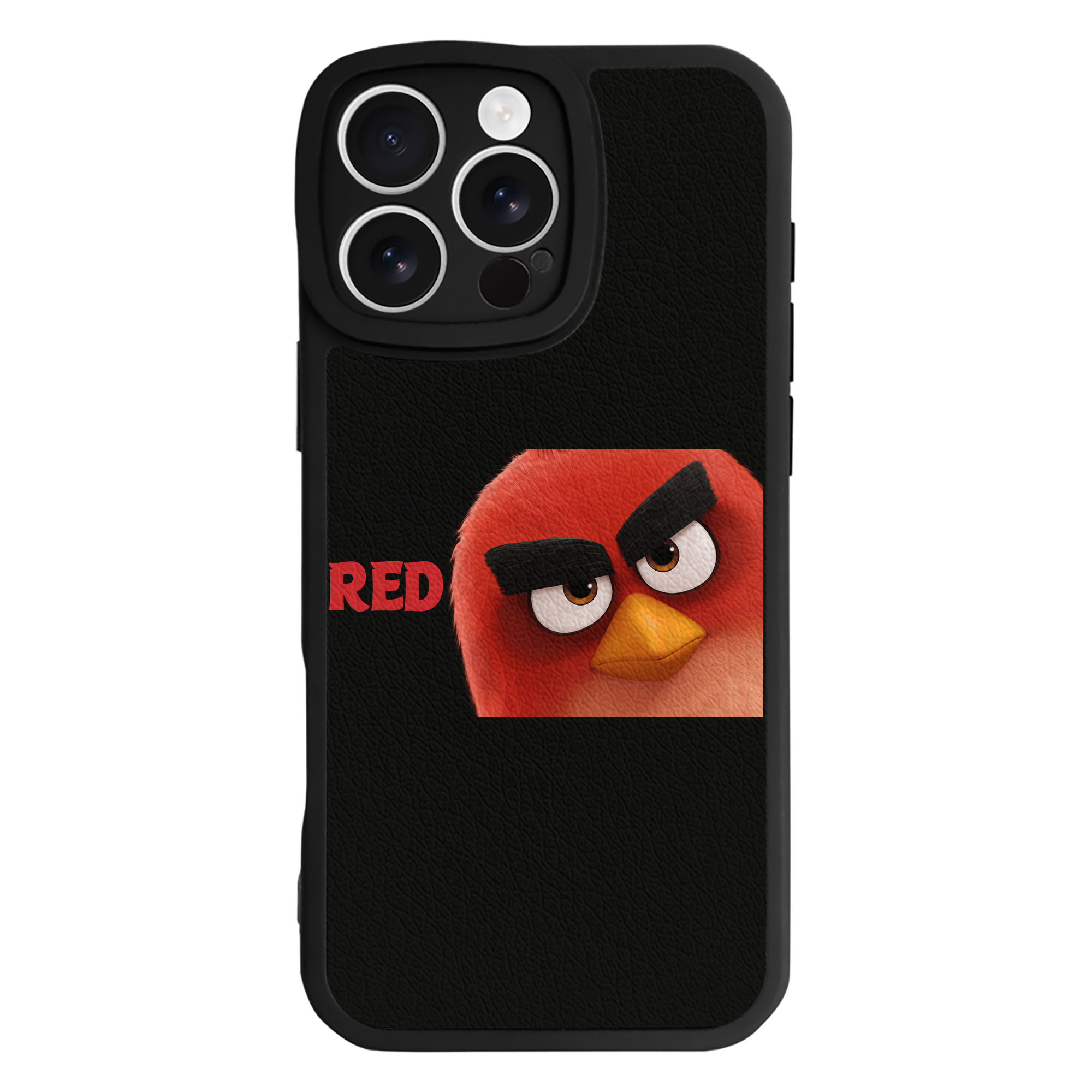 （画像用） Angry Birds アングリーバード 【iPhone 16シリーズ対応】シリコンスマホケース（レザー調） 材質：シリコン